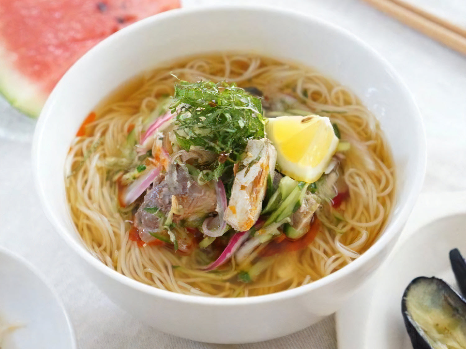 夏にはコレ！鯖缶そうめん – 山海庵